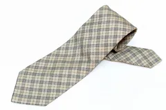 【227864】BURBERRY LONDON バーバリーロンドン  ノバチェック シルク ネクタイ ベージュ
