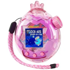 新登場 たまごっちパラダイス カバー 透明ケース 王冠のデコキャップ 保護フィルム3枚付き ストラップ付き For Tamagotchi Paradise クリア 保護ケース 実機検証済 ハードケース 耐衝撃 PC素材 CASE 携帯ゲーム機 f5e041de