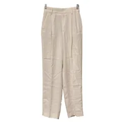 美品 UNITED ARROWS ユナイテッドアローズ 6 ワイドスラックスパンツ サイズ36 ベージュ レディース 古着 中古 USED