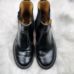 DR. MARTENS ブラック チェルシー ブーツ 240-245