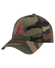 ニューエラ メンズ アクセサリー 帽子 New Era Mens Camo Los Angeles Angels Woodland Team Pop 9FORTY AFrame Adjustable Hat Camo