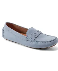 ロックポート レディース シューズ パンプス ローファー Rockport Womens Blara Almond Toe Casual Flat Loafers Light Blue Nubuck ブルー