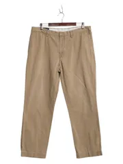 【お得なクーポン配布中!】 ポロ ラルフローレン コットン チノ パンツ メンズ 36 30 スラックス ノータック ストレート ポロチノ チノパン アーミー タイプ ベージュ