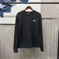 (100) ナイキ カジュアル ロゴ 刺繍 スウェット 長袖Tシャツ
