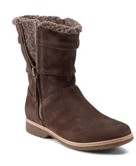 アース レディース シューズ ブーツ・レインブーツ Earth Womens Hyland Cozy Waterepellent Boots Brown Suede ブラウンのサムネイル