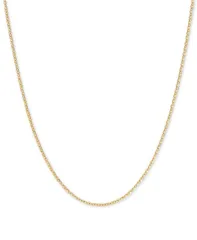 イタリアン ゴールド レディース アクセサリー ネックレス・チョーカー・ペンダントトップ レース Italian Gold Mirror Cable Link 16 Chainecklace 114mm in 14k Yellow Gold イエロー