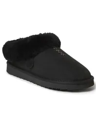 ディアフォームズ レディース シューズ サンダル Dearfoams Adelaide Genuine Shearling Clog Slipper Black ブラック