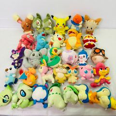 [대량 정리] [32 체 세트] 포켓몬 봉제 인형 마스코트 인형 Pokemon 포켓 몬스터 피카츄 리자돈 치코 리타 세레비 미주말 호호 와니노코 냐스 등 포켓몬 센터 초기 복고풍 Pokemoncenter