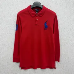 95 95 ポロ ラルフローレン ビックポニー レディース 長袖 カラーTシャツ