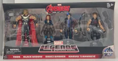 HASBRO (ACTION FIGURE) AVENGERS / AGE OF ULTRON THOR / BLACK WIDOW / BRUCE BANNER / MARVELS HAWKEYE 6インチ