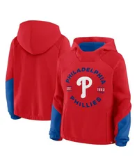 ファナティクス レディース アウター パーカー・スウェット Fanatics Womens Red Philadelphia Phillies Oversized Time to Win Pullover Hoodie Red レッド