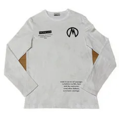 モンクレール　ロンT 長袖　XS シリコンワッペン　ホワイト　5S187