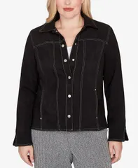 アルフレッド ダナー レディース アウター ジャケット・ブルゾン プリント スエード Alfredunner Womens Jet Setter Print Lining Faux Suede Jacket Black ブラック