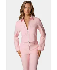 ベベ レディース アウター ジャケット・ブルゾン Bebe Womens Embellished Bomber Jacket Marys roseのサムネイル