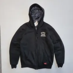 ディッキーズ フリース フーディー ジップアップ ブラック