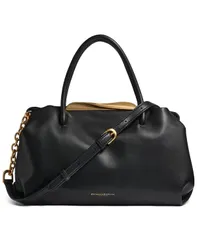 ダナ キャラン ニューヨーク レディース バッグ Donna Karanew York Poplin Satchel Bag Black Gold ブラック