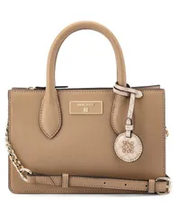 ナインウェスト レディース バッグ ミニ Nine West Magdalina Mini Tote Crossbody Bag New Khaki Logo Dark Camel カーキのサムネイル