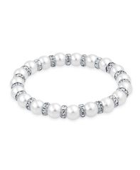スワロフスキーSWAROVSKI パール ブレスレット WhiteCrystal - メルカリ