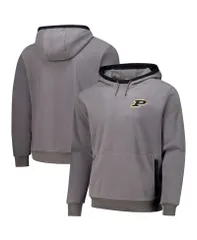 コロンビア メンズ アウター パーカー・スウェット フリース パーカー Columbia Mens Gray Purdue Boilermakers Flanker Fleece Pullover Hoodie Gray グレー