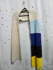 ジルスチュアート カラー ブロック ニットマフラー