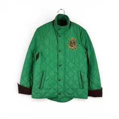 (XS) ラルフローレン ウィメンズ キルティング ジャケット グリーン