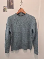 BROOKS BROTHERS メンズ ケーブル編みニット M 素材: 100% ラムウール