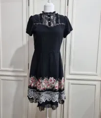 axes femme (アクシズファム) ブラック レース ハイネック ONE PIECE