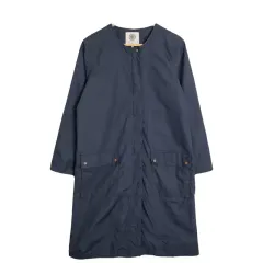 LUGNONCURE ネイビー コート/ジャケット F コットン 100% ブレンド