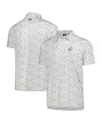 フットジョイ メンズ トップス ポロシャツ プリント シャツ FootJoy Mens White Wm Phoenix Open Prodry All Over Print Polo Shirt Wのサムネイル