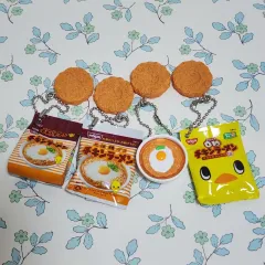 バンダイ 日清 日本 チキンラーメン ミニチュア マスコット キーホルダー ガチャ 4種 まとめ