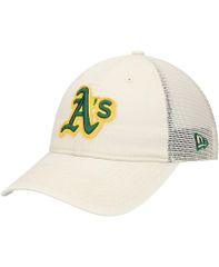 뉴엘라 남성 액세서리 모자 New Era Mens Stone Athletics Game Day 9TWENTY Adjustable Trucker Hat Stone Stone