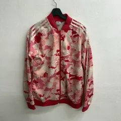 adidas フラワー パータン ジャージ ピンク レッド (170)