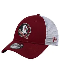 ニューエラ メンズ アクセサリー 帽子 New Era Mens Garnet Florida State Seminoles Trucker 9FORTY Adjustable Hat Garnet