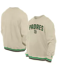 ニューエラ メンズ アウター パーカー・スウェット スウェット シャツ New Era Mens Cream San Diego Padres St Patricks Day Twill Pullover Sweatshirt Cream クリーム