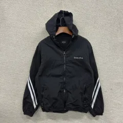 ヴィンテージ カジュアル 白黒 ウィンドブレーカー 160 M12163