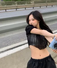 ホン・ヨンギ セットアップ エクス クロップドトップス セット