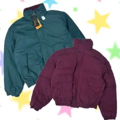 日本ヴィンテージ Y2K リバーシブル グリーン/ワイン オーバーサイズ メンズ アメカジ ブルゾン アウター