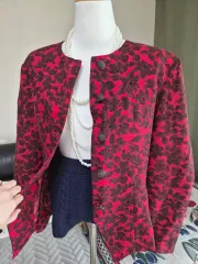 洗練されたカラーアート、ルーズフィットジャケット