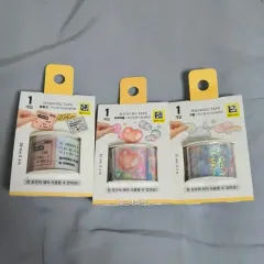 4種) DAISO キスカット 雲 ステッカー ロールステッカー ふきだし ハートバブル マスキングテープ