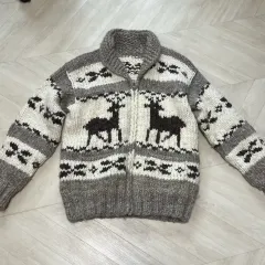 ヴィンテージ ハンドメイド カナダ カウチン