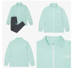 THE NORTH FACE kids(ザノースフェイスキッズ) ウィンドブレーカー + ズボンセット 120 + THE NORTH FACE(ザノースフェイス) キーホルダー