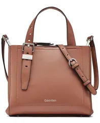 カルバンクライン レディース バッグ Calvin Klein Lowen Triple Compartment Adjustable Crossbody Bag Caramel