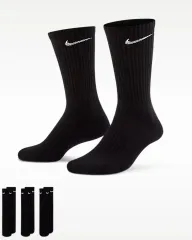 M NIKE エブリデイ クッション クルー ソックス ブラック 3個 セット