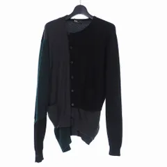 カラー kolor 19AW カシミヤ カラーブロック ニット カーディガン 3 ブラック グレー グリーン 19WCM-N05303のサムネイル