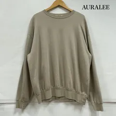 オーラリー クルーネック スウェット プルオーバー トレーナー 無地 メンズ 4 ISItems【USED】【古着】【中古】50155958