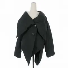 イッセイミヤケ ISSEY MIYAKE 01AW ウール ハイネック ダウンコート ジャケット ブルゾン 3 ブラック 黒 IM13FA523のサムネイル