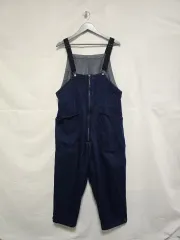 ニコアンド インディゴデニム オーバーオール サスペンダー パンツ L 0113