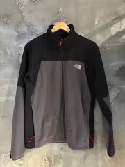 ノースフェイス ブラック/グレー 起毛 フリース ジップアップ