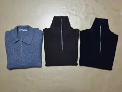 ニットジップアップ3点まとめ出品(ニットジップアップ1 + ハーフジップ2点)