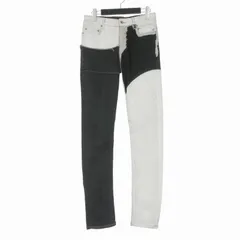 ダークシャドウ DRKSHDW RICK OWENS 20SS タイロンカットコーティングデニムパンツ ジーンズ 29 ホワイト/ブラック DU20S5361-SCOMW1 国内正規のサムネイル